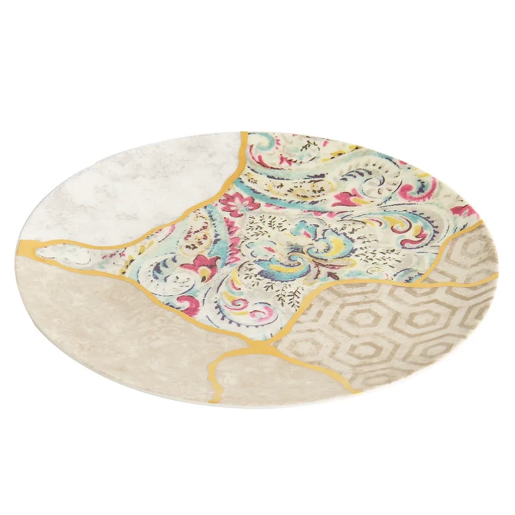 Aapon mini market -Gold-Thread Porcelain Shallow Plate