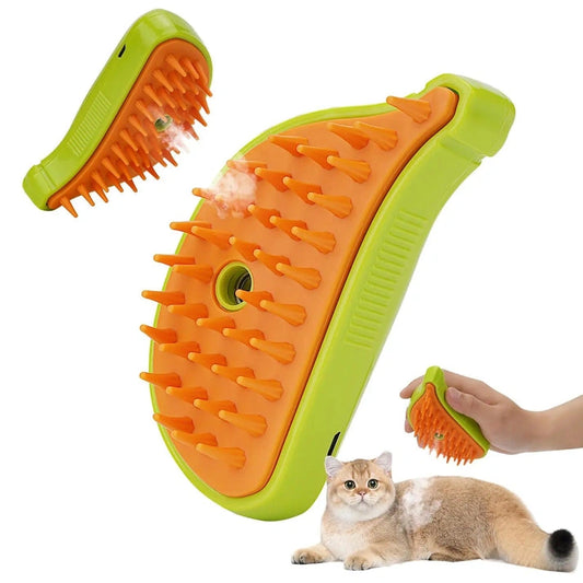 Aaponminimarket Grooming Spa Deluxe: Steamy Spray Massage Comb for Dogs