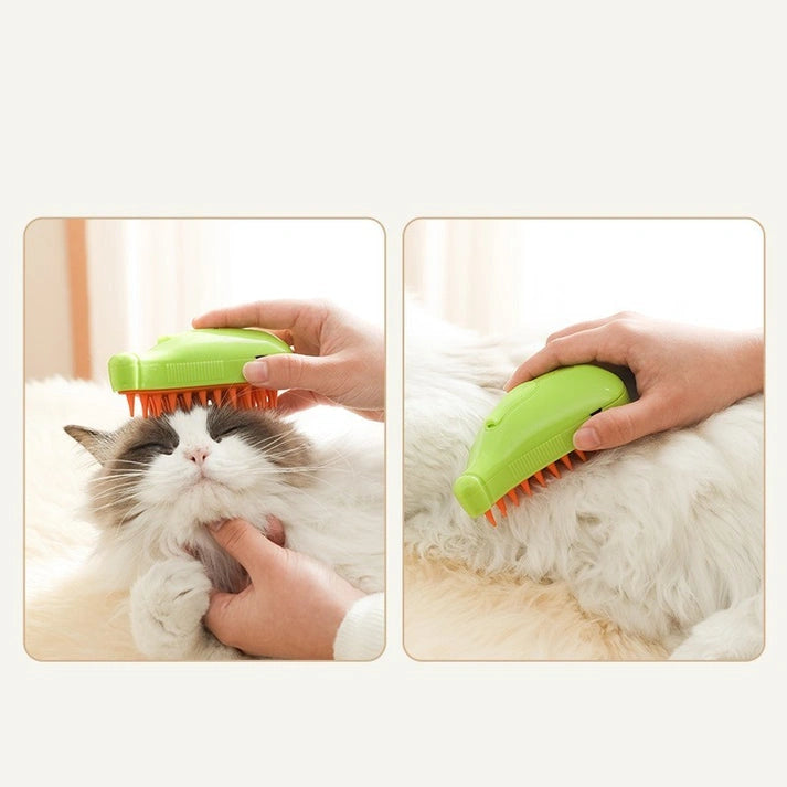Aaponminimarket Grooming Spa Deluxe: Steamy Spray Massage Comb for Dogs