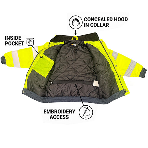 Standsafe Kids Hi-Vis Bomber Jacket