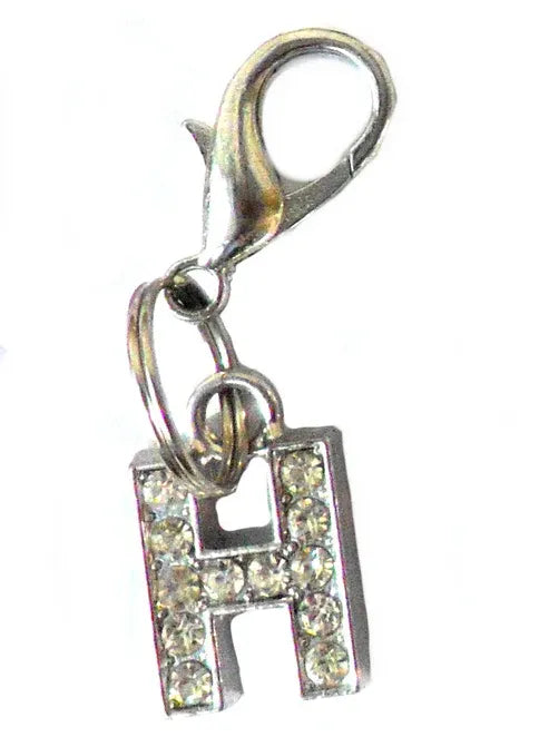 Aaponminimarket A–Z Crystal Letter Pet Charms