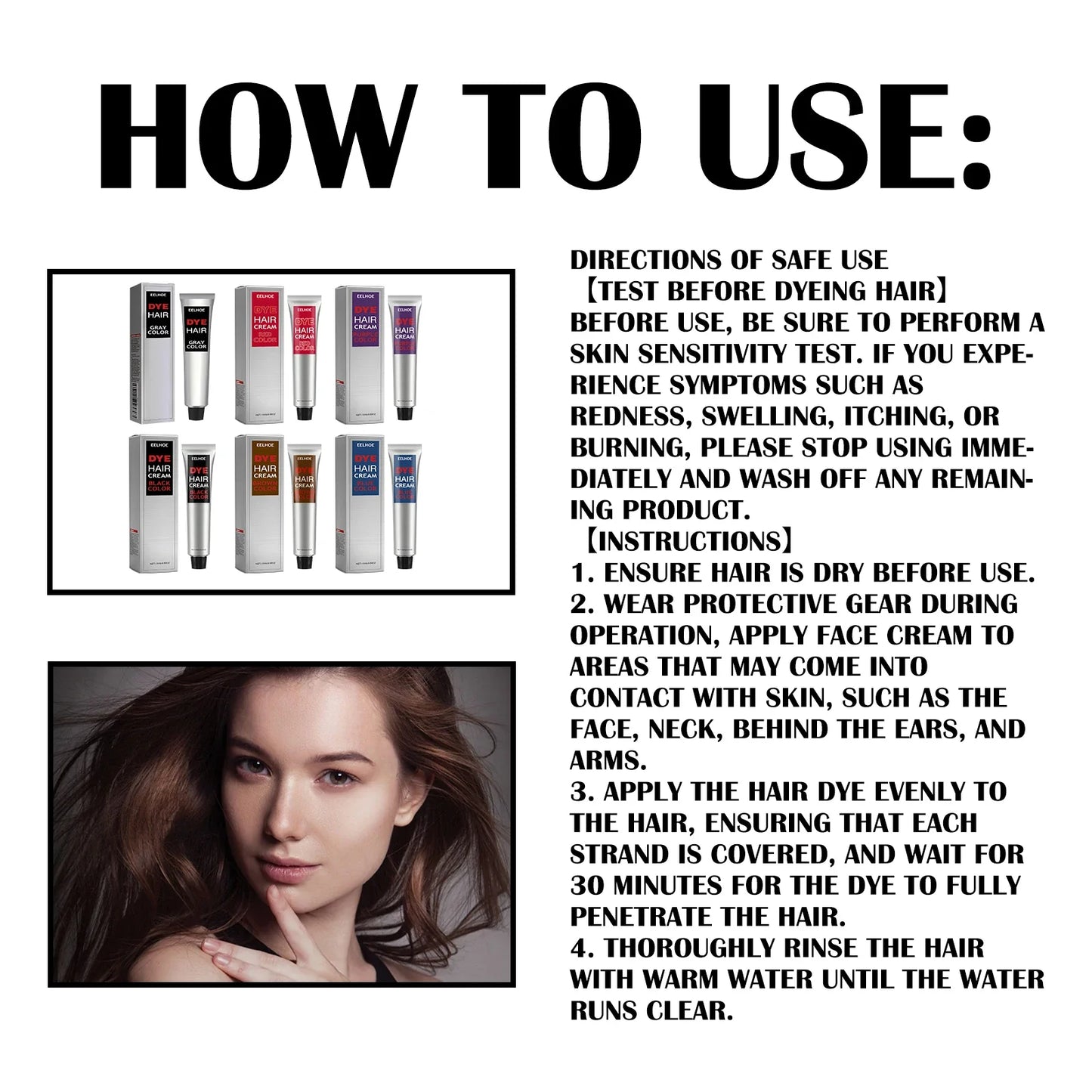 Hair Dye Cream Wax