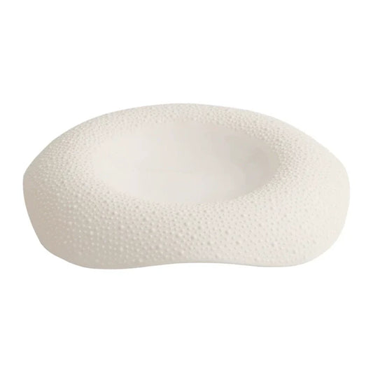 Aapon mini market -Handcrafted Porcelain Plate with Sesame Grain Texture