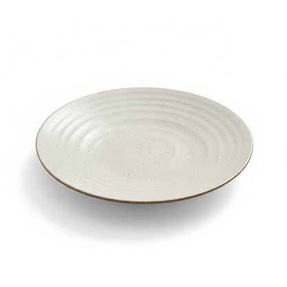 Aapon mini market - Handcrafted Stoneware Shallow Plate 