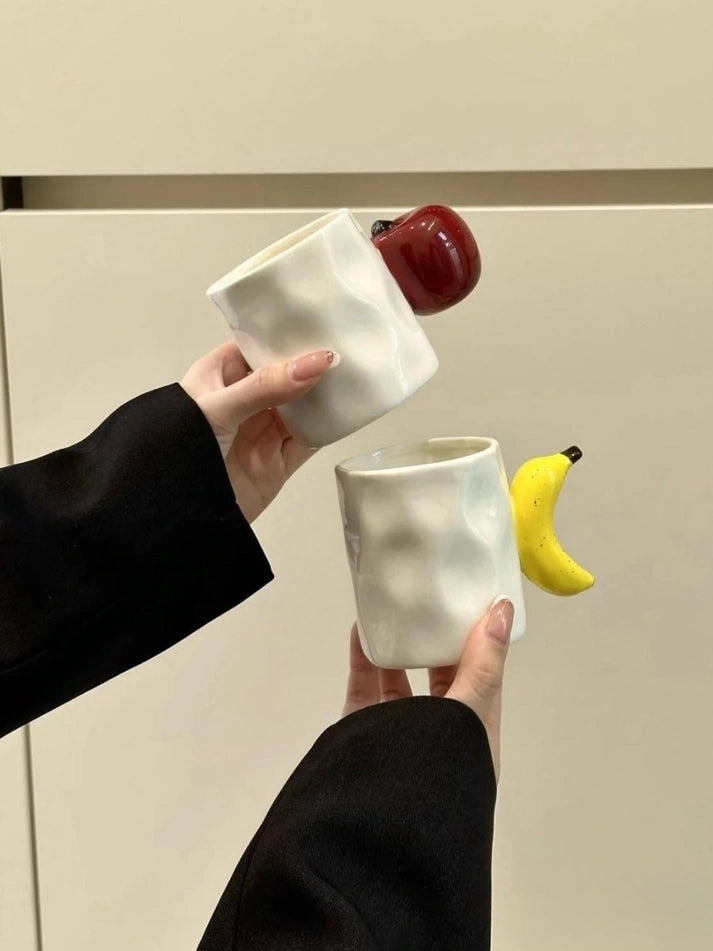 Aaponminimarket Handmade Cute Fruit Ceramic Coffee Mug