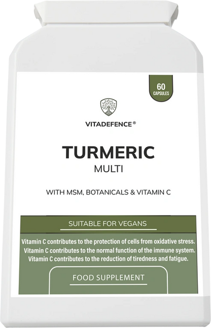 Aaponminimarket Turmeric Multi | With Vitamin B6, Zinc & Botanicals – 90 Capsules