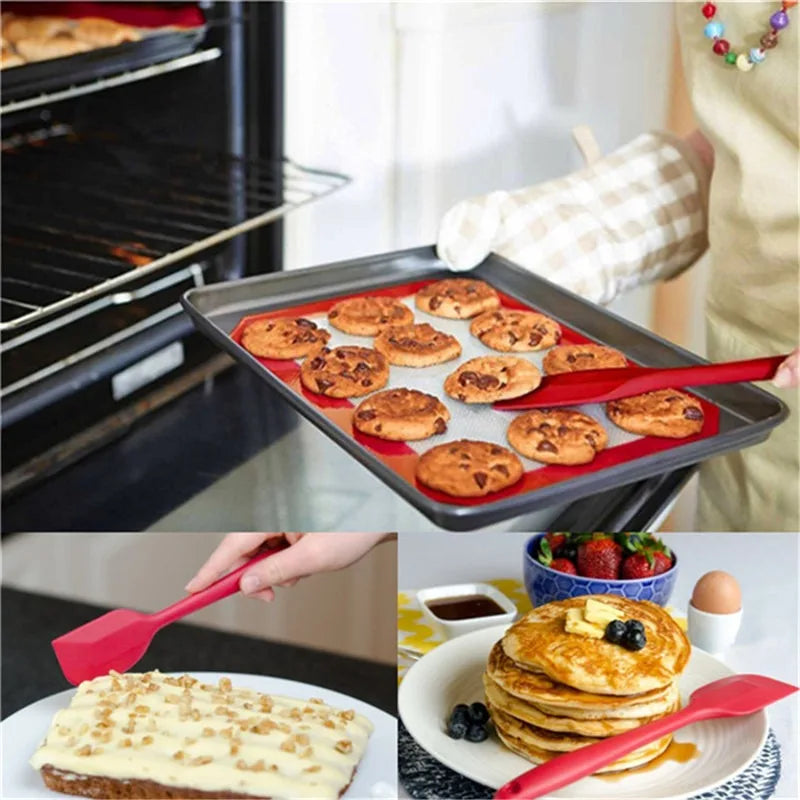 Aapon mini market -Heat Resistant Silicone Spoon Scraper Utensil