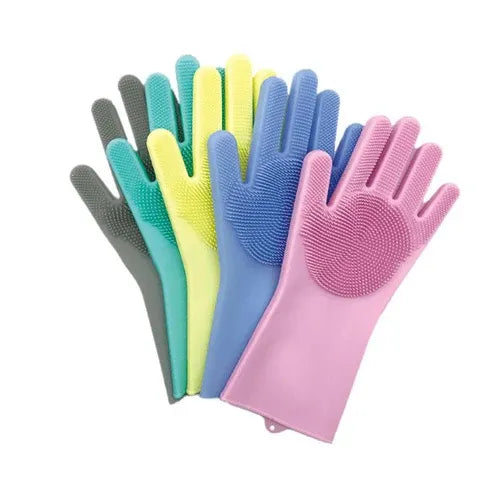 Aaponminimarket Heat-Resistant Silicone Kitchen Gloves