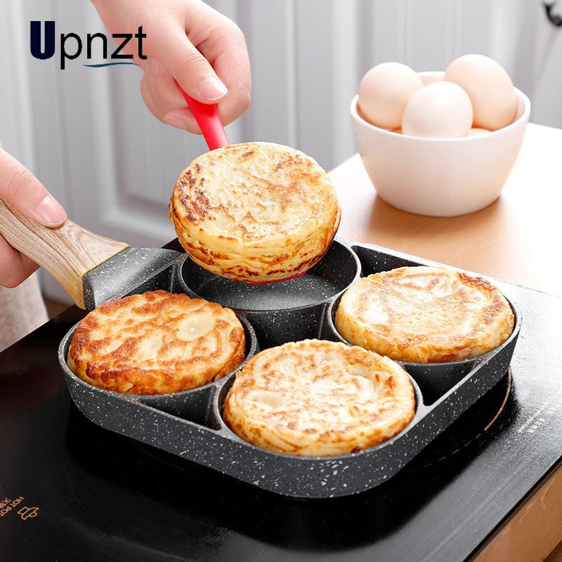 Aapon mini market -Four-hole Frying Pot Pan Thickened Omelet Pan