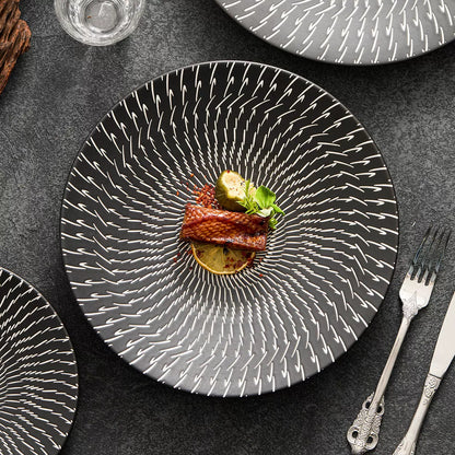 Aapon mini market - Radiant Pattern Ceramic Dinner Plate