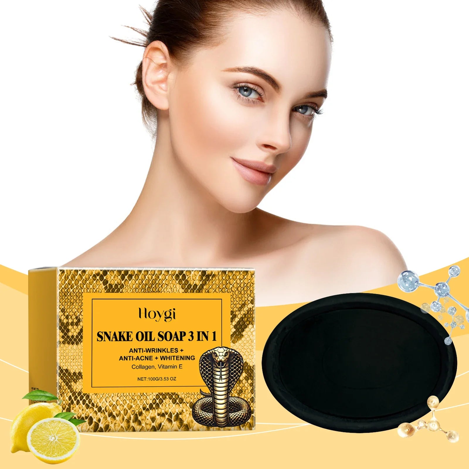 Aapon Mini Market Ltd Hoygi Snake Oil Facial Cleansing Soap 100g