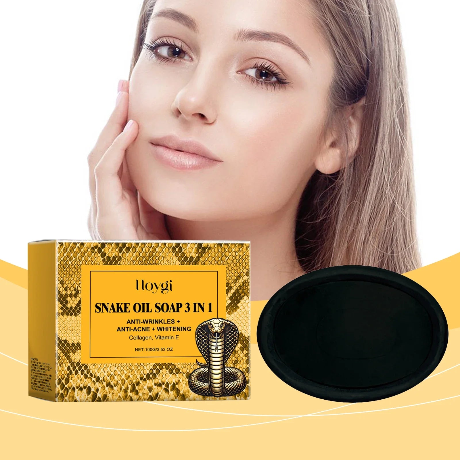 Aapon Mini Market Ltd Hoygi Snake Oil Facial Cleansing Soap 100g
