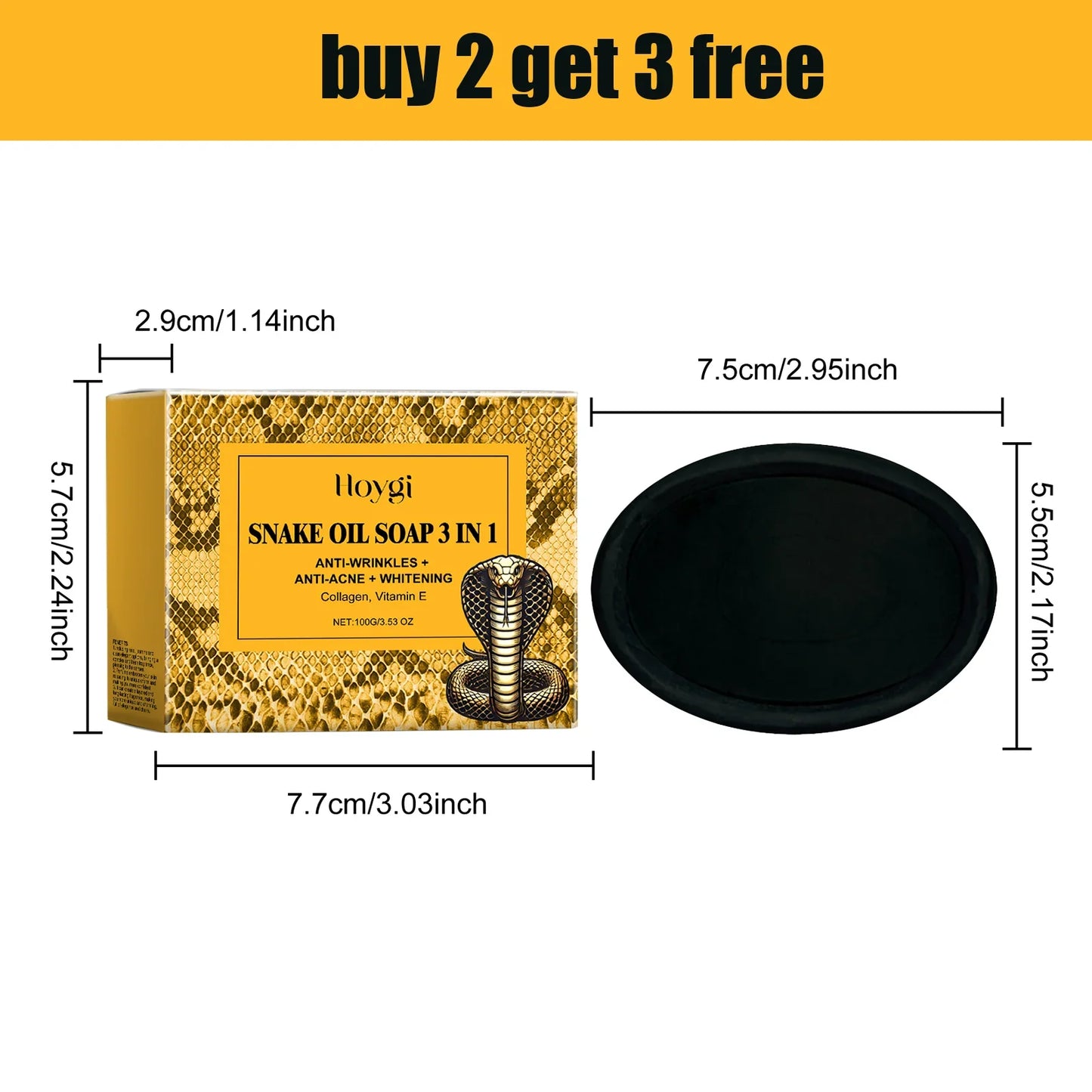 Aapon Mini Market Ltd Hoygi Snake Oil Facial Cleansing Soap 100g