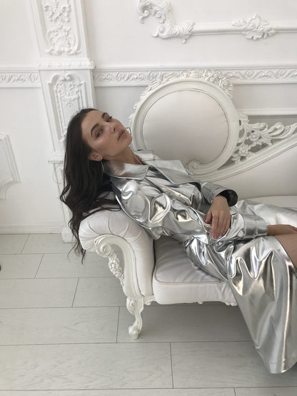 Star Silver Elegance Trench Coat