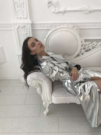 Star Silver Elegance Trench Coat