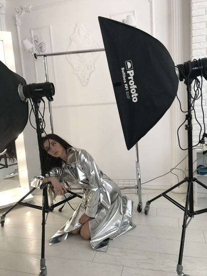 Star Silver Elegance Trench Coat