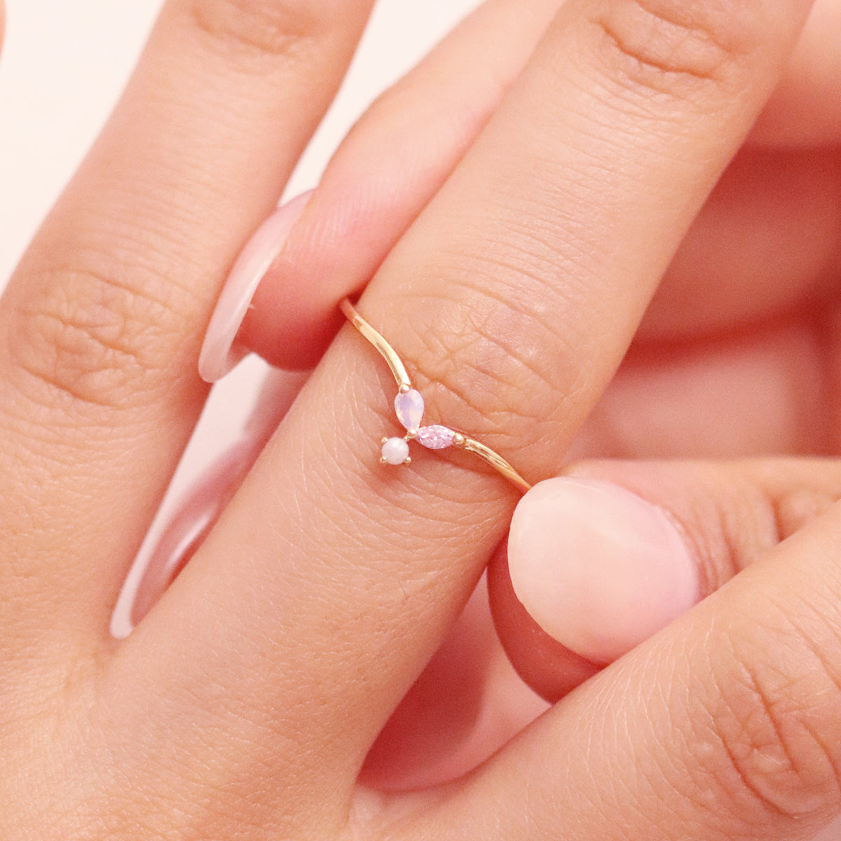 Pink Gemstone Ring