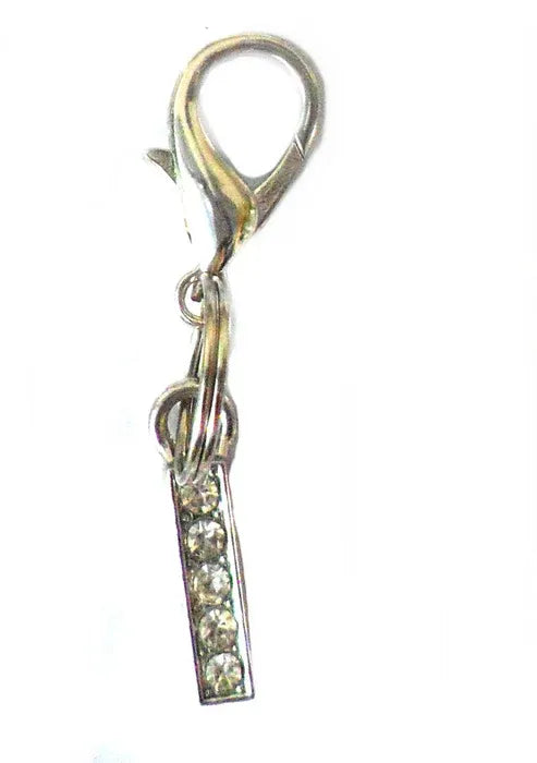 Aaponminimarket A–Z Crystal Letter Pet Charms