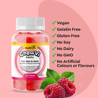 Aaponminimarket Hair Skin & Nails Gummies - Raspberry Flavour