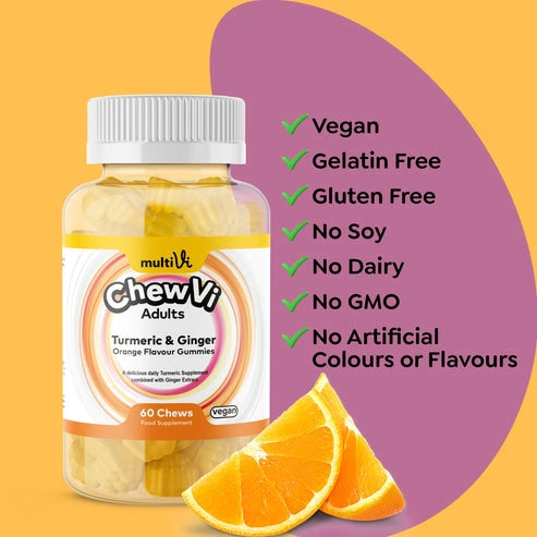 Turmeric & Ginger Gummies - Orange Flavor