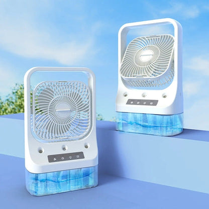 Innovative Three-Spray Nozzle Humidifier Fan