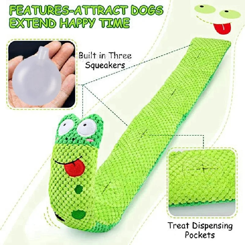 Interactive Plush Dog Puzzle Feeder Toy
