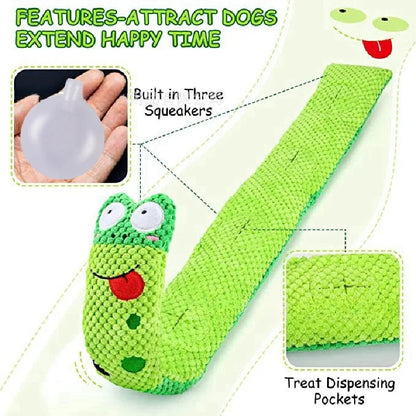 Interactive Plush Dog Puzzle Feeder Toy