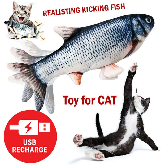 Aaponminimarket Interactive Electric Fish Cat Toy