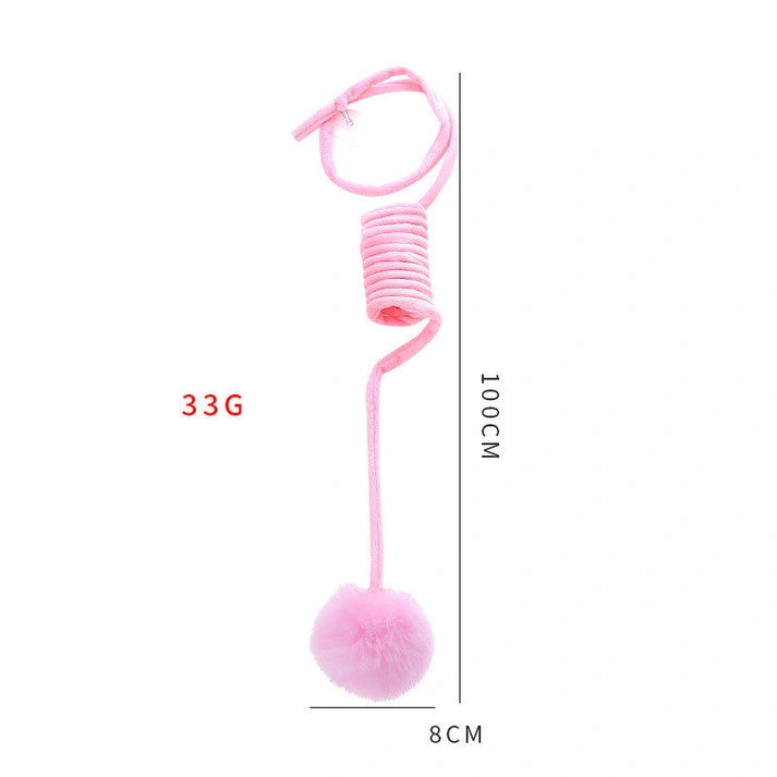 Aaponminimarket Interactive Rabbit Hair Ball Cat Toy