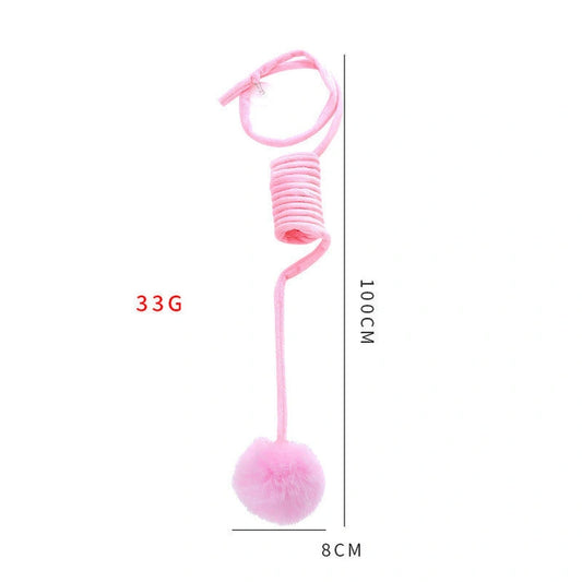 Aaponminimarket Interactive Rabbit Hair Ball Cat Toy