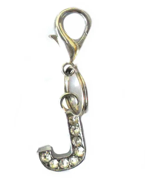 Aaponminimarket A–Z Crystal Letter Pet Charms