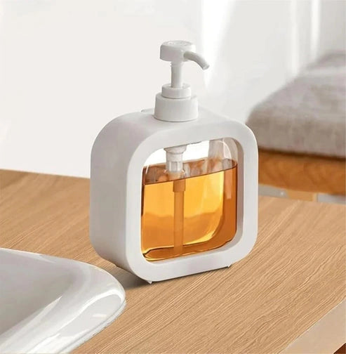 Aaponminimarket Jumbo ABS Liquid Soap Dispenser  300ml  Wall Mounted  White