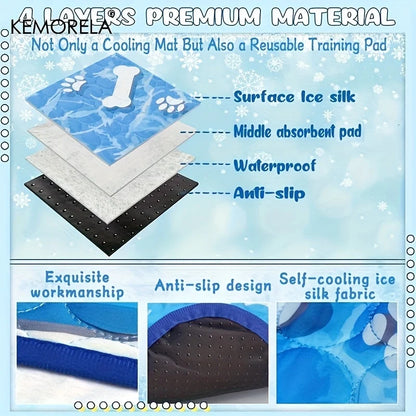 KEMORELA Large Dog Cooling Pad for Summer