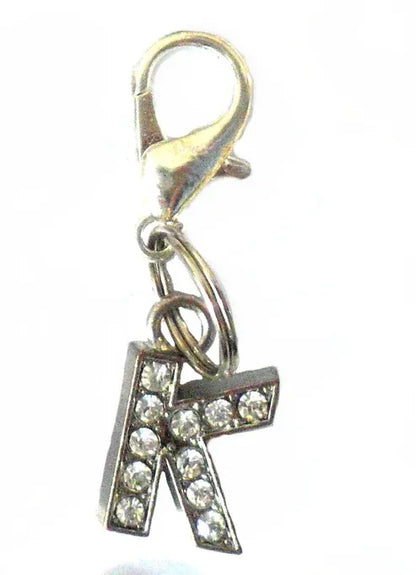 Aaponminimarket A–Z Crystal Letter Pet Charms