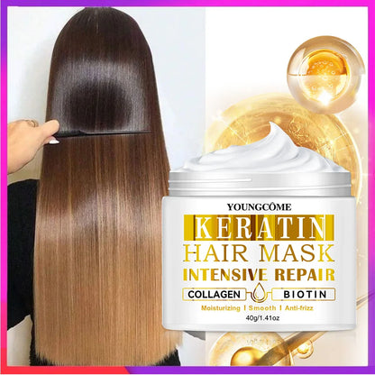 Keratin Deep Repair Hair Mask Conditioner Treatment