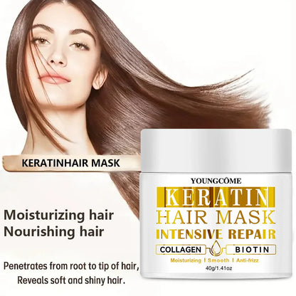 Keratin Deep Repair Hair Mask Conditioner Treatment