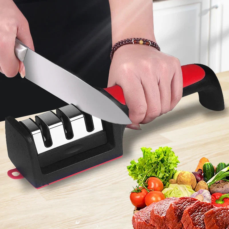 Multi-Functional Knife Sharpener (Black)