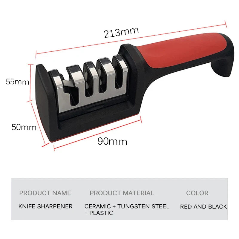 Multi-Functional Knife Sharpener (Black)