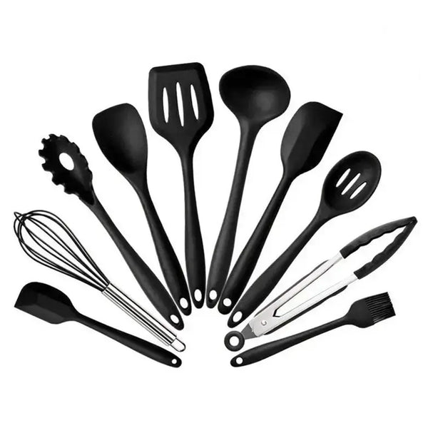 Kitchen accessories silicone tool set, 10-in-1