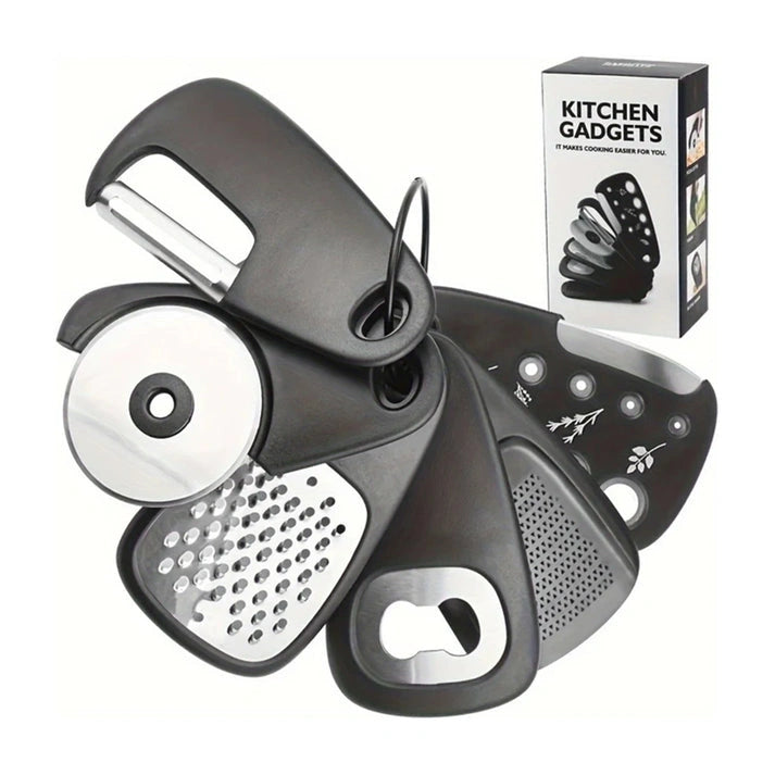 Aaponminimarket Kitchen Gadget Set Stainless Steel for RV & Camping (6pcs)