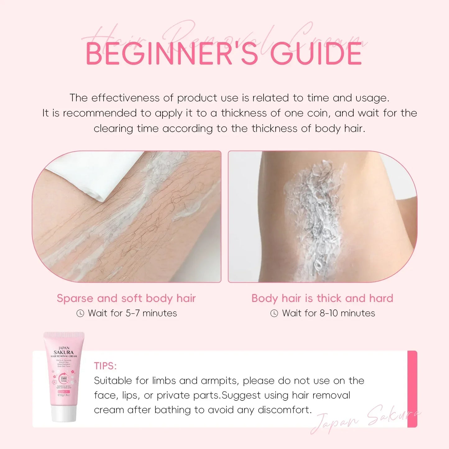 Japan Sakura Hair Removal Cream