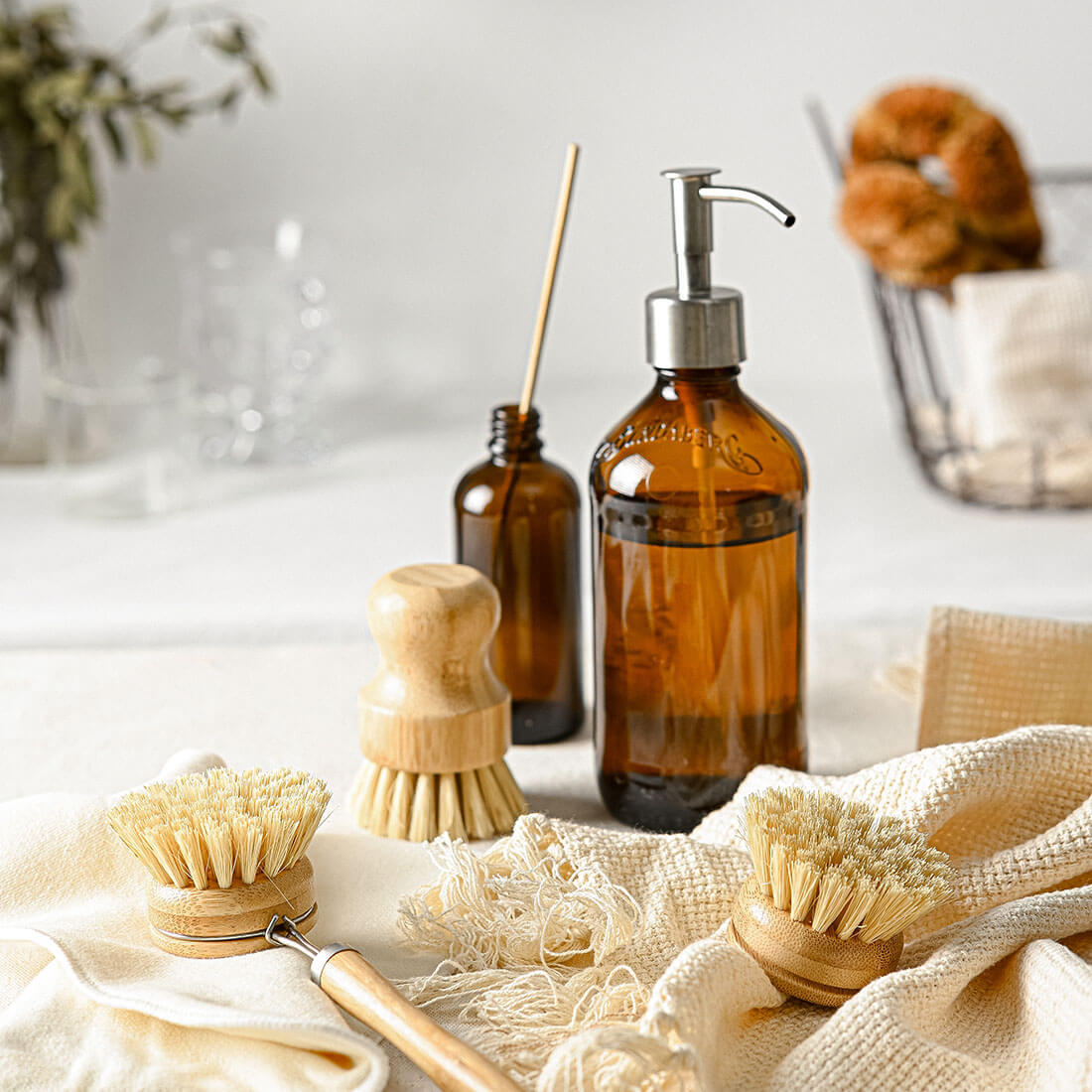 Aapon mini market -Natural Dish Brushes for Washing Up