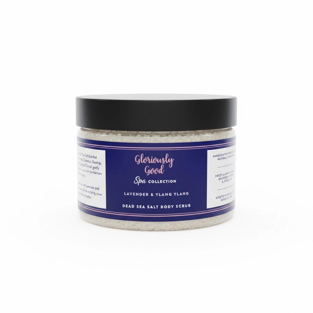 Aapon Mini Market Ltd - Lavender & Ylang Ylang Dead Sea Salt Natural Body Scrub