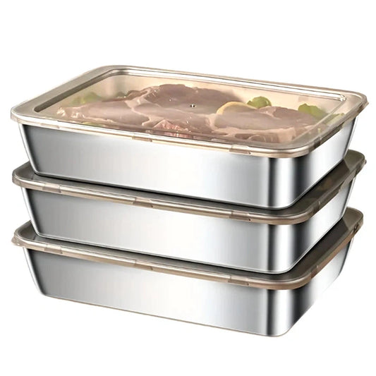Aaonminimarket Leak-Proof Steel Food Containers
