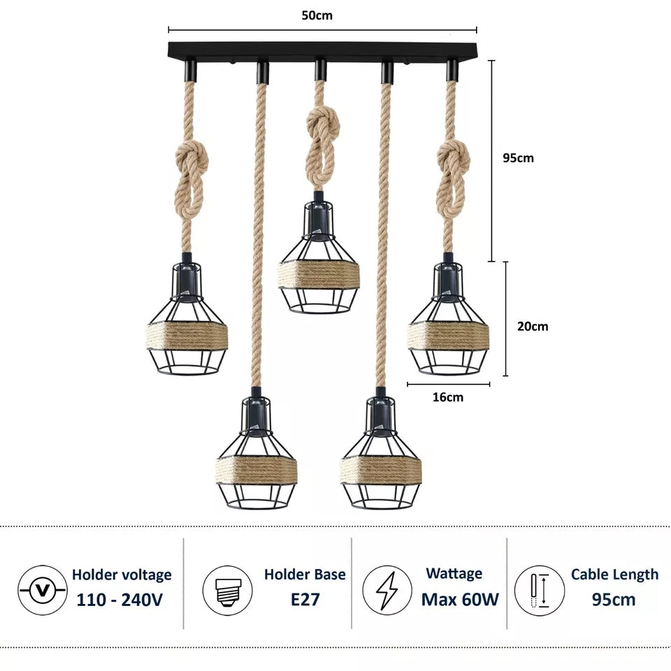 Aapon mini market -Hemp Design Kitchen Lights For Over Table