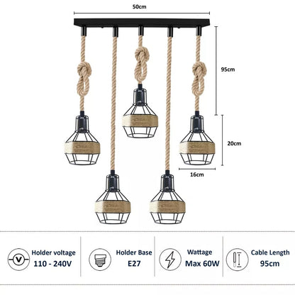 Aapon mini market -Hemp Design Kitchen Lights For Over Table