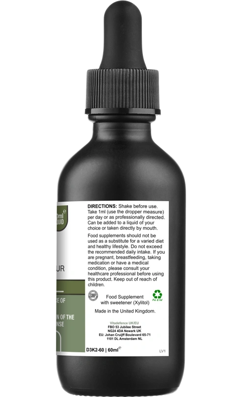 Aaponminimarket Liposomal Vitamin D3 & K2 – Apple & Vanilla Flavour