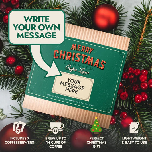 Retro Christmas Coffee Gift Box Custom | Best unique corporate gift