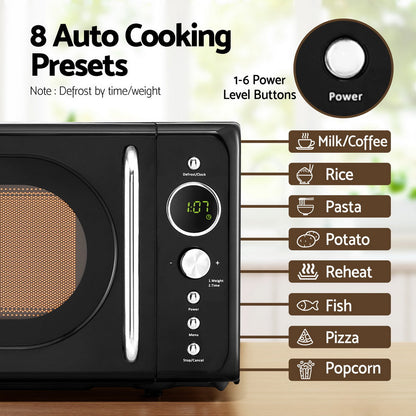 NNEDSZ Devanti 20L Microwave Oven 700W Black-3