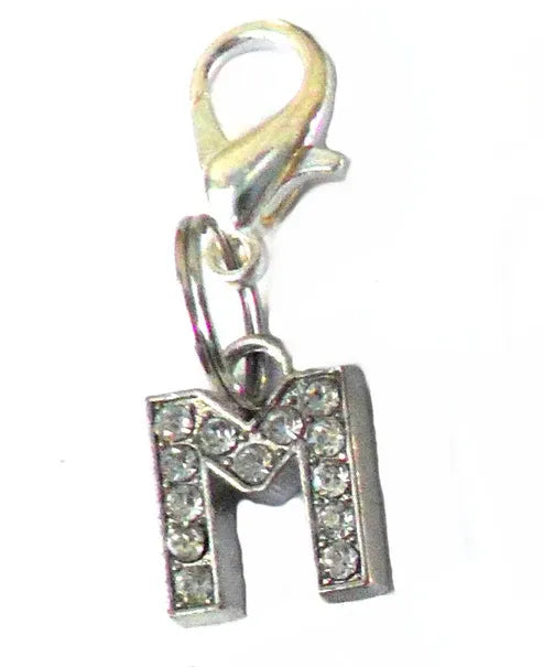 Aaponminimarket A–Z Crystal Letter Pet Charms